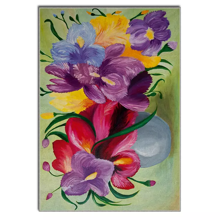 Monivärinen 120x180 cm Matto - 100% Polyesteri, Digitaalinen Painatus, Konepestävä, Liukumaton Alapuoli - Suuret ja keskikokoiset matot - 8683342178211 - 1