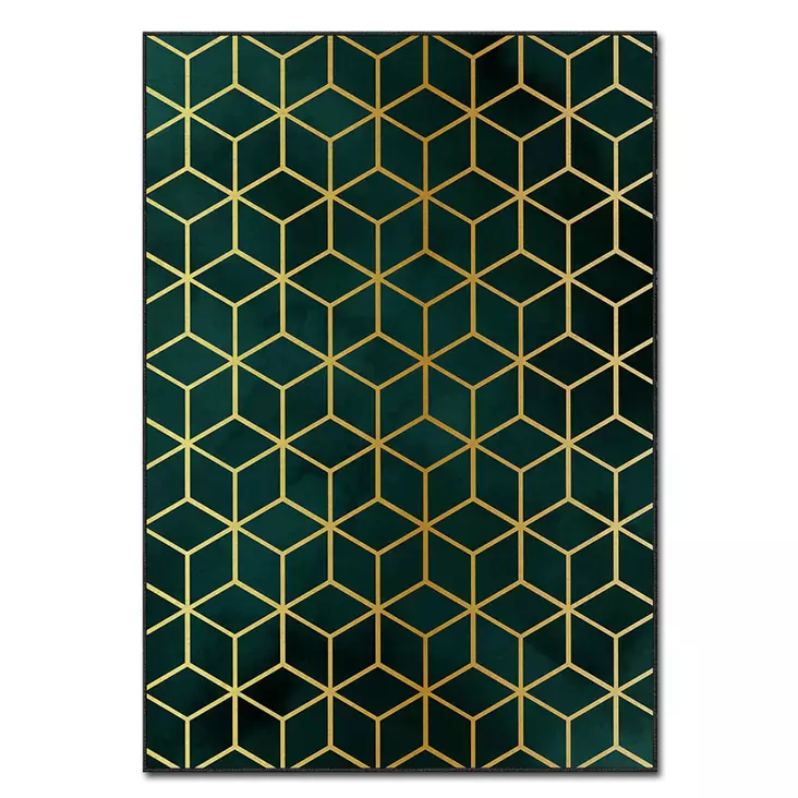 Monivärinen 120x180 cm Matto - 100% Polyesteri, Digitaalinen Painatus, Konepestävä, Liukumaton Alapuoli - Suuret ja keskikokoiset matot - 8683342184441 - 1