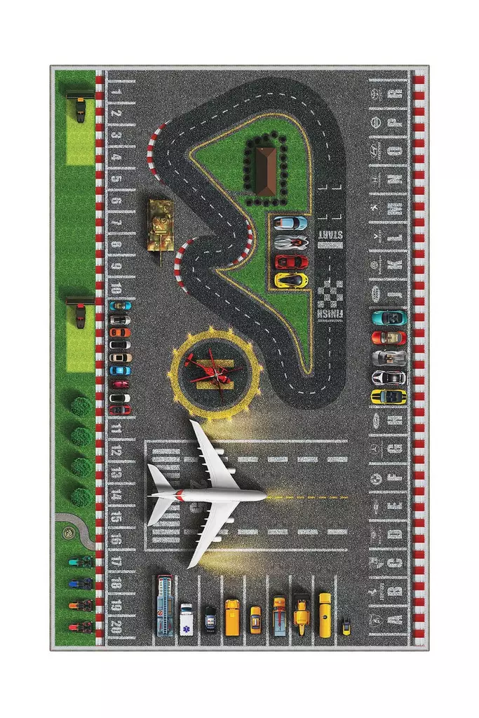 Monivärinen Antibakteerinen eteisen matto käytävämatto 100x150 cm - 3D Digitaalinen Painatus, Konepestävä, Liukumaton PVC Alapuoli - Suuret ja keskikokoiset matot - 8682870642621 - 1