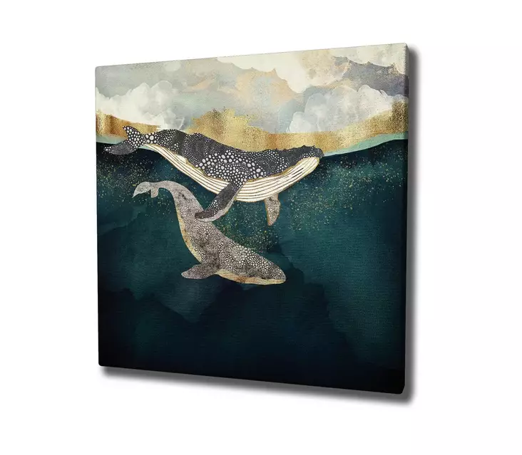 Monivärinen Koristeellinen Canvas-taulu 45x45 cm - Puukehys 2x3 cm - 50% Puuvilla/50% Polyesteri - Digitaalinen Painatus - Taulut ja kehykset - 8684282685531 - 1
