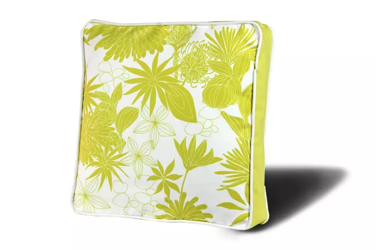 Monivärinen Sisustustyyny 42x42 cm - 50% Puuvilla, 50% Polyesteri, Irrotettava Päällinen, Silikonitäyte, Piilovetoketju - Koristetyynyt - 8681875279061 - 1