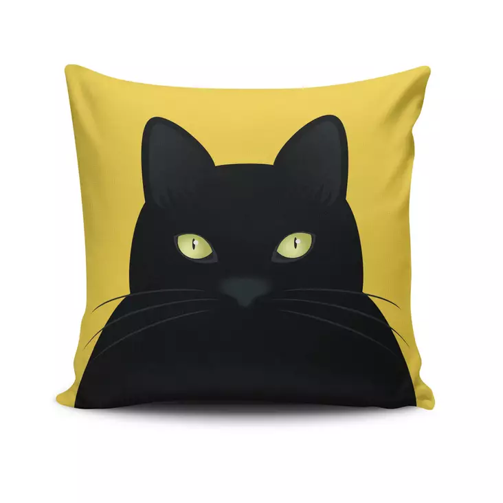 Monivärinen Sisustustyyny 43x43 cm - 50% Puuvilla, 50% Polyesteri, Konepestävä, Silikonitäyte, Piilovetoketju - Koristetyynyt - 8681181737941 - 1