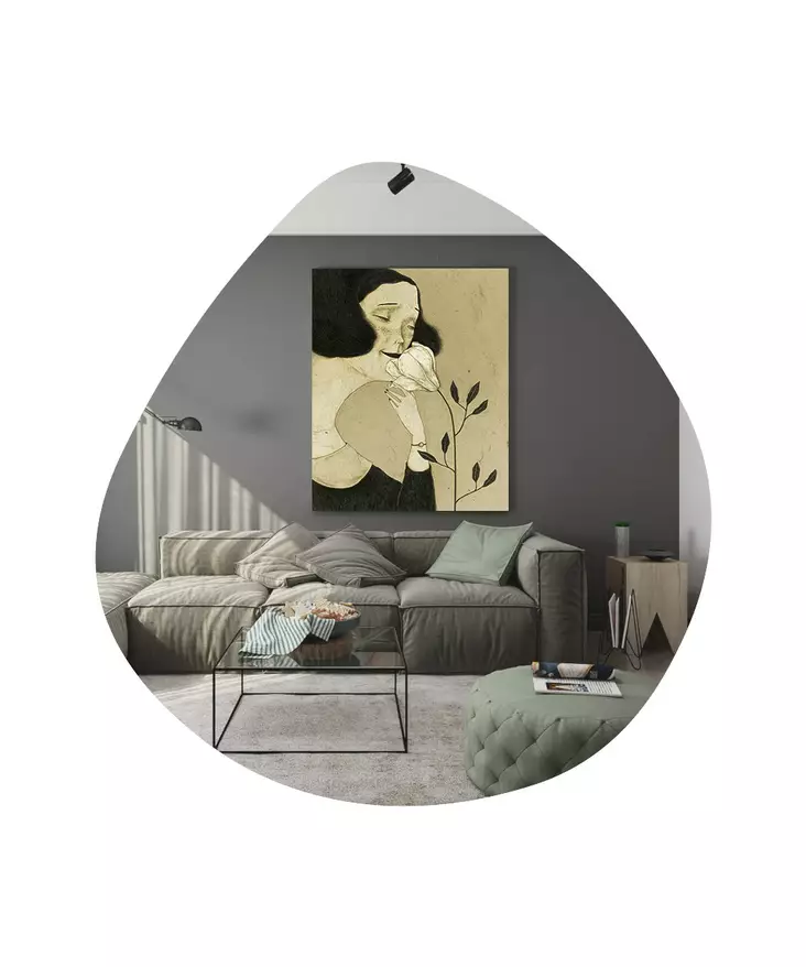 Peili, musta, 60 cm x 60 cm x 2,2 cm, ekologinen, seinäkiinnitys - Peilit - 8683743822621 - 1