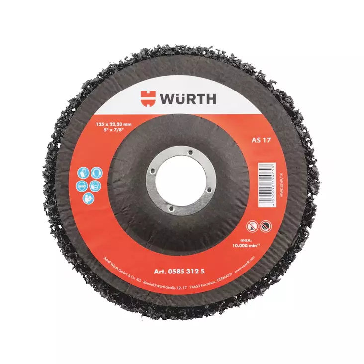 Nylon hiomalaikka 115mm/22mm musta - Laikat kulmahiomakoneeseen - 4038898354741 - 1