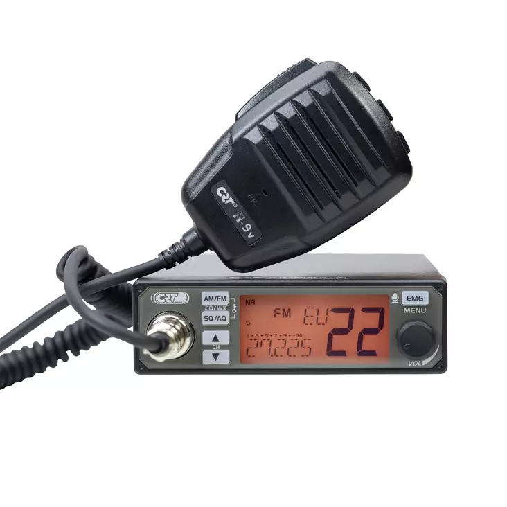 Radioasema CB CRT Alpha N ASQ, 4W, NRC, kaiku, RF-vahvistus, Roger-piippaus, värinäyttö, 12V-24V - PNI tuotteet - 3140650009101 - 1