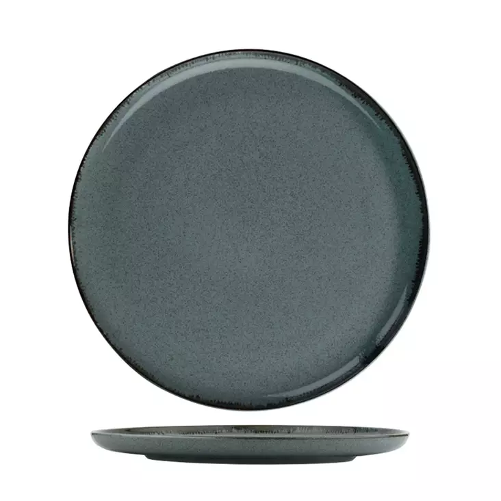 Ruokailuvälinesetti (24 osaa), sininen, 27 x 27 x 2,5 cm, kestävä, monikäyttöinen - Lautaset - 8681875995701 - 1