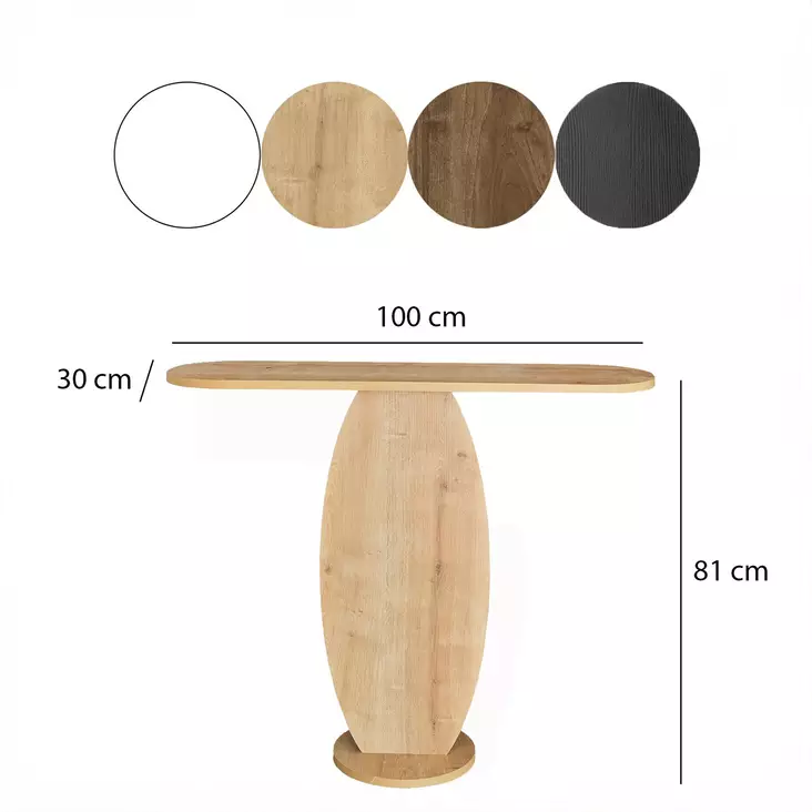 Sapphire Oak Lipasto - 100% Melamiinipinnoitettu Lastulevy, 18mm, 100x81x30cm, Yksi Paketti, Tyylikäs ja Kestävä - Lipastot ja senkit - 8684282531791 - 1