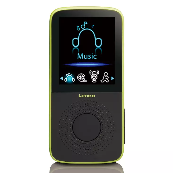 Sport MP3/4-soitin, jossa on askelmittari, urheilukorvatulpat ja urheiluranneke Lime - Radiot ja MP3/4-soittimet - 8711902034551 - 10