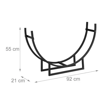 Takkapuuteline puolikuu 92 cm Ainola - Takat ja kaminat - 6438014267982 - 2