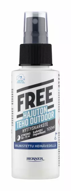 Hyttyskarkoite hajuton Free Outdoor - Hyttysansat ja -karkottimet - 6414505162882 - 1