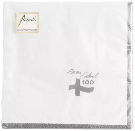 Lautasliina 25 cm Suomi100 - Lautasliinat - 6410412924322 - 1