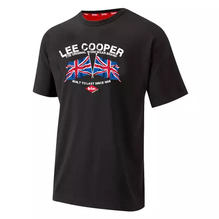 Lee Cooper Workwear Miesten T-paita LCTS012, musta M - Suojavarusteet - 19-19-TN-221932 - 1