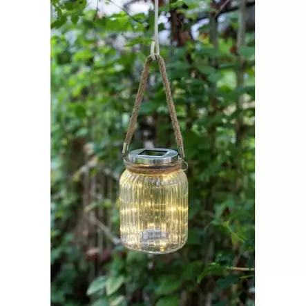 Solar-lasipurkki Airam Ludo 16cm Ø11cm - Aurinkokennovalaisimet - 6435200277312 - 2