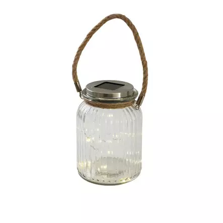 Solar-lasipurkki Airam Ludo 16cm Ø11cm - Aurinkokennovalaisimet - 6435200277312 - 1