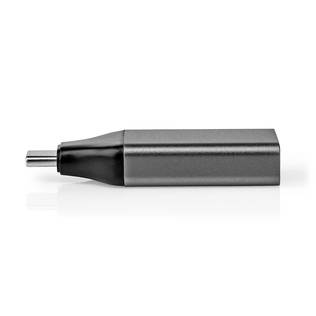 USB-C Sovitin | USB 3.2 Gen 1 | USB-C Uros | DisplayPort Naaras | 4K@60Hz | Pyöreä | Niklattu | Harmaa / Musta | Kirjekuori - Tietokone ja verkko - 5412810334582 - 2