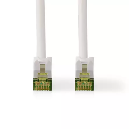 CAT7 verkkokaapeli | S/FTP | RJ45 uros | RJ45 uros | 20.0 m | Snagless | Pyöreä | LSZH | Valkoinen | Label - Tietokone ja verkko - 5412810452842 - 10