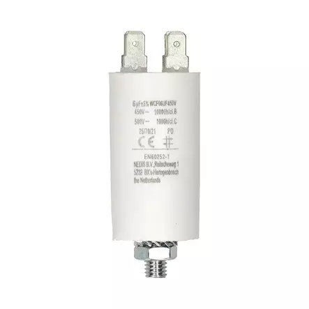 Kondensaattori | 6.0 uF | 450 V | Faston | 10 kpl - Varaosat - 5412810477142 - 10