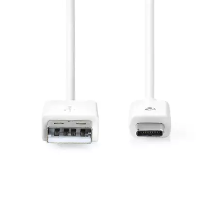 USB kaapeli | USB 2.0 | USB-A Uros | USB-C Uros | 15 W | 480 Mbps | Niklattu | 2.00 m | Pyöreä | PVC | Musta | Label - Nedis tuotteet - 5412810481132 - 10