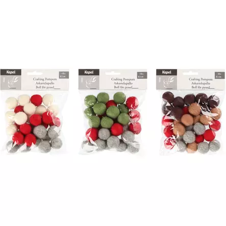 Askartelupallo huovutettu 2cm - Askartelumateriaalit ja tarvikkeet - 6410413056992 - 1