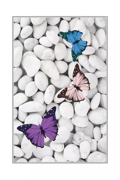 Monivärinen 80x120 cm Konepestävä Antibakteerinen Polyesterimatto - 3D Digitaalinen Painatus, Liukumaton Alapuoli - Pienet matot ja käytävämatot - 8682870646612 - 1