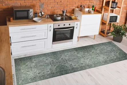 Monivärinen eteisen matto käytävämatto 75x230 cm - Kestävä ja Ympäristöystävällinen 100% Polyesteri, Konepestävä, 4 mm Nukka - Pienet matot ja käytävämatot - 8682870557512 - 2