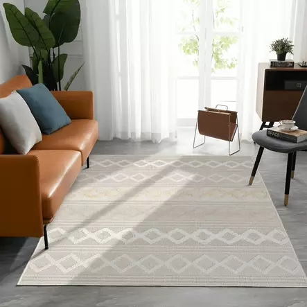 Monivärinen eteisen matto käytävämatto 80x150 cm - 100% Polyesteri, Antibakteerinen, Ekologinen, Konepestävä, Liukumaton Alusta - Pienet matot ja käytävämatot - 8683342899642 - 2