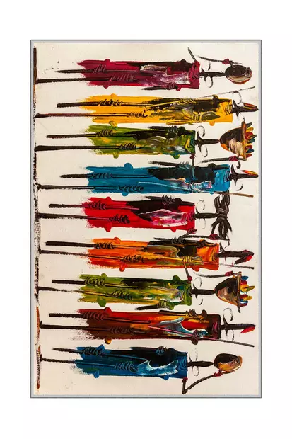 Monivärinen eteisen matto käytävämatto 80x200 cm - Antibakteerinen, Konepestävä, Liukumaton PVC-pohja, 3D Digitaalinen Painatus - Pienet matot ja käytävämatot - 8681875848212 - 1