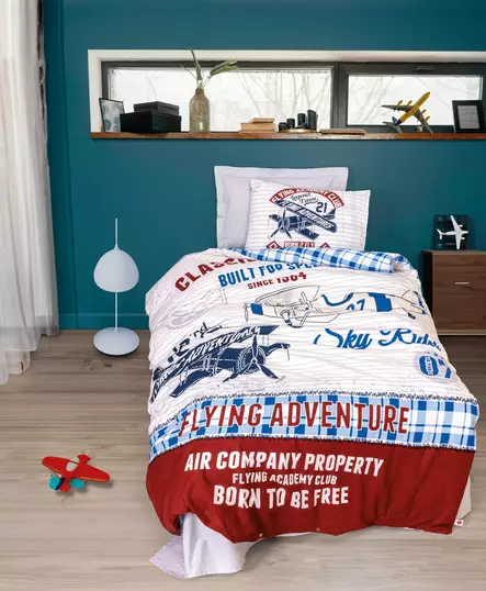 Ranforce Young pussilakanasetti, harmaa, 160 x 220 cm, pehmeä, hengittävä - Lakanat ja tyynyliinat - 8684283403172 - 2