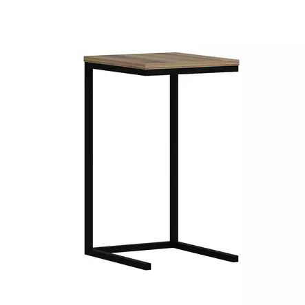 Sivupöytä, pähkinäpuu, 35 cm leveä, 65 cm korkea, 40 cm syvä, kestävä, tyylikäs, käytännöllinen - Sivu- ja apupöydät - 8683742465652 - 1