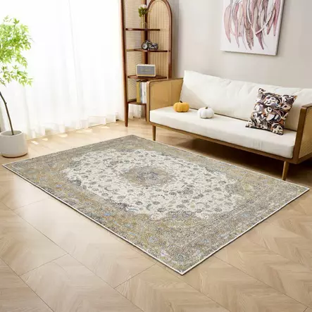 Vihreä Matto 80x150 cm - Konepestävä, Antibakteerinen, 70% Puuvillaa, 30% Polyesteriä, Digitaalinen Painatus - Pienet matot ja käytävämatot - 8683743488032 - 2