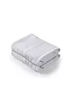 100% Puuvillaiset Käsipyyhkeet 2 kpl - Harmaa, 50x90 cm, 450 gr/m², Konepesu 40°C, Tyylikäs ja Imukykyinen - Pyyhkeet ja kylpytakit - 8684283056712 - 1