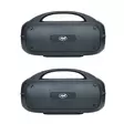 2 PNI FunBox BT600 kannettavaa kaiutinta, pariliitos Bluetoothin kautta stereoäänitoiminnolla, 65W, IPX4 - Bluetooth kaiuttimet - 5949066530142 - 1