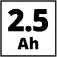 Akku ja laturi 18V 2,5Ah Einhell - Akut ja laturit - 4006825646962 - 3
