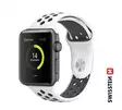 Apple Watch ranneke | Platina/Musta | 38-41 mm | Silikoni | Swissten - Älykellot ja aktiivisuusmittarit - 8595217485082 - 1