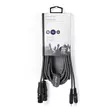 Balansoitu Audiojohto | 2x XLR 3-Pin naaras | 2x RCA uros | Niklattu | 3.00 m | Pyöreä | PVC | Tummanharmaa | Pahvikotelo - Audiokaapelit - 5412810295852 - 66