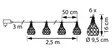 Boho led-rottinkilyhdyt 6 kpl ip44 - Koristevalot - 6435200288912 - 3