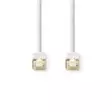 CAT6 Verkkokaapeli | RJ45 uros | RJ45 uros | F/UTP | 10.0 m | Pyöreä | LSZH / PVC | Valkoinen | Ikkunallinen laatikko - Tietokone ja verkko - 5412810302482 - 10