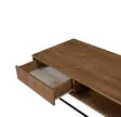Sohvapöytä, musta pähkinäpuu, 120 cm leveä, kestävä, monikäyttöinen - Sohvapöydät - 8682870773462 - 5