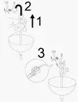 Kattokruunu, musta kupari, 17 cm, 112 cm, säädettävä korkeus - Katto- ja seinävalaisimet - 8681875502602 - 7