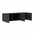 Skandinaavinen TV-taso, Anthracite, 100% Melamiinipinnoitettu, 150x44x31 cm, Useita Hyllyjä, Seinään Kiinnitettävä - TV-tasot - 8683743316182 - 7