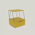 Yöpöytä - Moderni ja Uutuus - Keltainen - 100% Melamiinipinnoitettu Lastulevy - 18mm - 42x52x41cm - Tilava Säilytys - Yöpöydät - 8682870763982 - 2