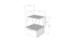 Yöpöytä - Moderni ja Uutuus - Keltainen - 100% Melamiinipinnoitettu Lastulevy - 18mm - 42x52x41cm - Tilava Säilytys - Yöpöydät - 8682870763982 - 4