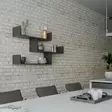 Seinähylly, antrasiitti, 120 cm leveä, kestävä, helppo asentaa - Seinähyllyt - 8681875274592 - 1