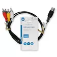 DIN Audiokaapeli | DIN 5-Pin uros | 4x RCA uros | Niklattu | 1.00 m | Pyöreä | PVC | Musta | Label - Audiokaapelit - 5412810419852 - 66