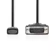 HDMI -kaapeli | HDMI liitin | DVI-D 24+1-Pin Uros | 1080p | Niklattu | 2.00 m | Suora | PVC | Musta | Laatikko - HDMI-kaapelit - 5412810288502 - 10