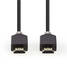 High Speed HDMI Kaapeli Ethernet | HDMI liitin | HDMI liitin | 4K@60Hz | ARC | 18 Gbps | 2.00 m | Pyöreä | PVC | Antrasiitti | Laatikko - HDMI-kaapelit - 5412810264452 - 4