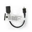High Speed HDMI Kaapeli Ethernet | HDMI Micro | HDMI Ulostulo | 4K@30Hz | 10.2 Gbps | 0.20 m | Pyöreä | ABS / PVC | Musta | Panta - HDMI-kaapelit - 5412810325542 - 4