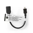 High Speed HDMI Kaapeli Ethernet | HDMI Micro | HDMI Ulostulo | 4K@30Hz | 10.2 Gbps | 0.20 m | Pyöreä | ABS / PVC | Musta | Panta - HDMI-kaapelit - 5412810325542 - 66