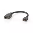 High Speed HDMI Kaapeli Ethernet | HDMI Micro | HDMI Ulostulo | 4K@30Hz | 10.2 Gbps | 0.20 m | Pyöreä | ABS / PVC | Musta | Panta - HDMI-kaapelit - 5412810325542 - 40
