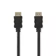 High Speed HDMI Kaapeli Ethernet | HDMI liitin | HDMI liitin | 4K@30Hz | ARC | 10.2 Gbps | 30.0 m | Pyöreä | PVC | Musta | Label - HDMI-kaapelit - 5412810428342 - 1